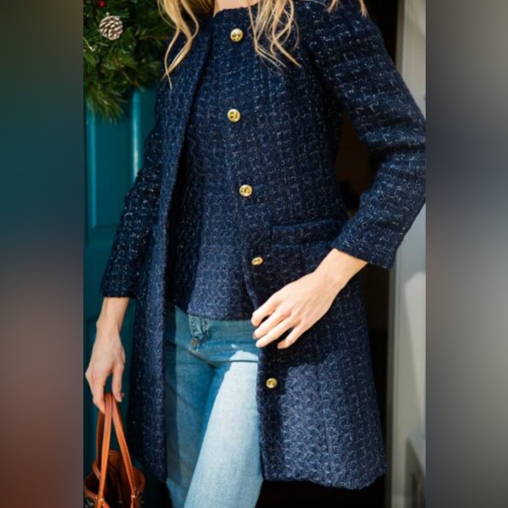 Sail to Sable Navy Blue Women's Coat NWT size M